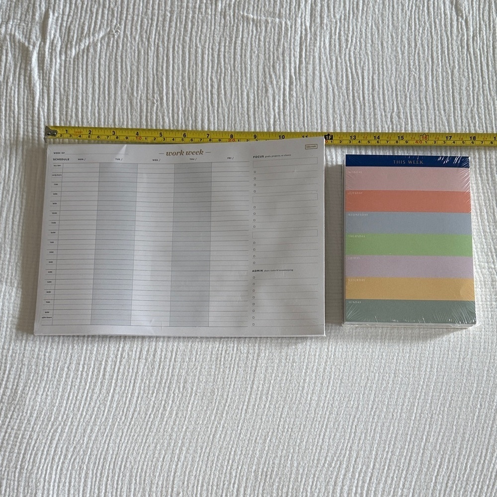 Weekly Planner and Notepad Set NWT - Picture 5 of 6